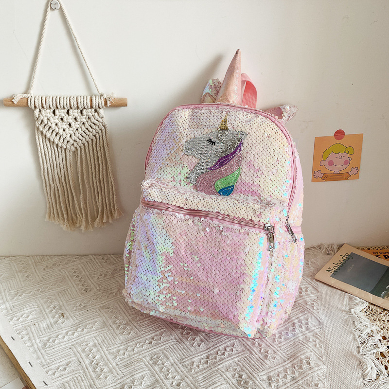 Women'S Fashion Backpack - Mochila de lentejuelas con diseño de