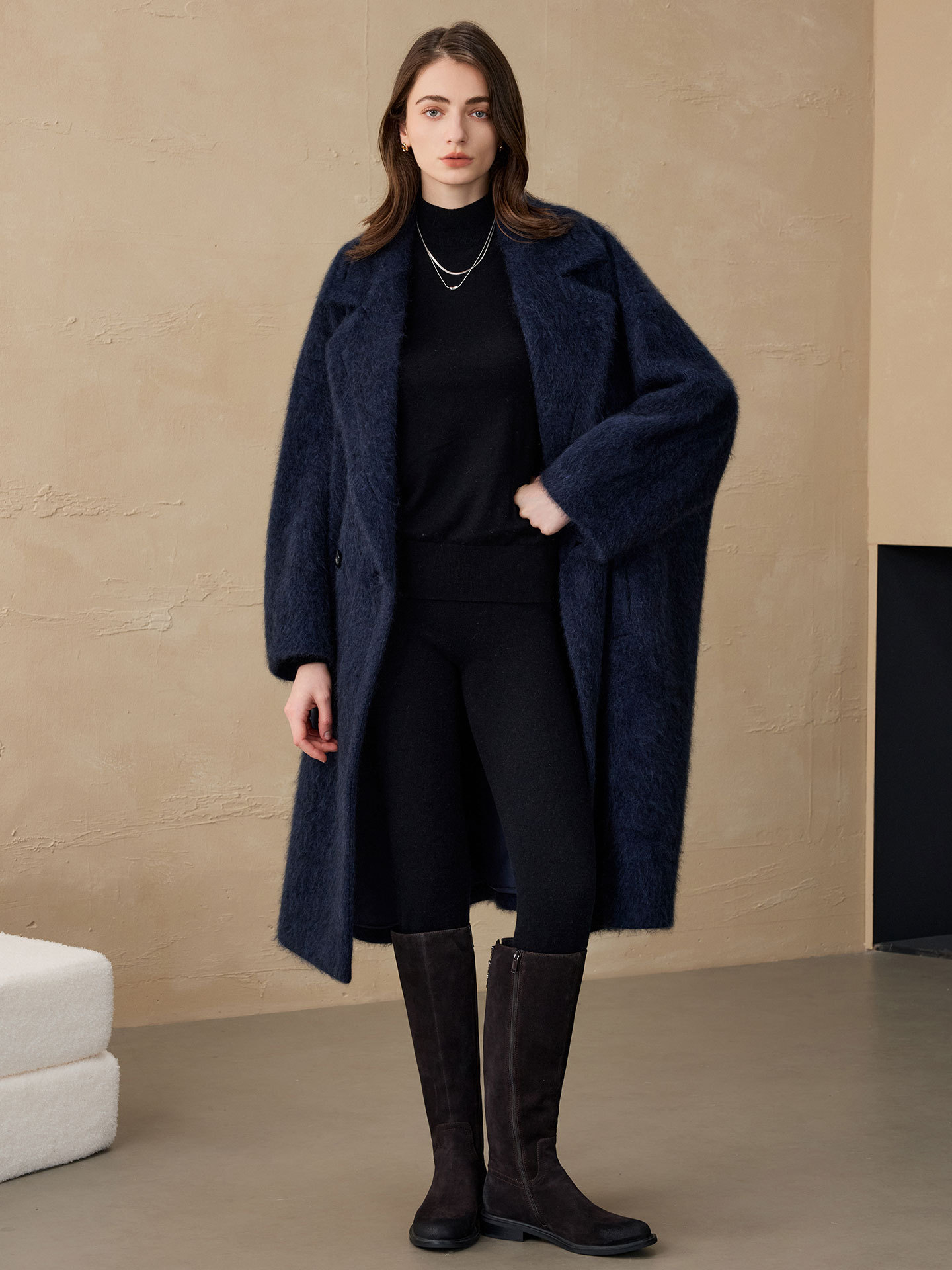 Women'S Fashion Jackets - Blazer de Mujer Allingentle, Chaqueta Larga