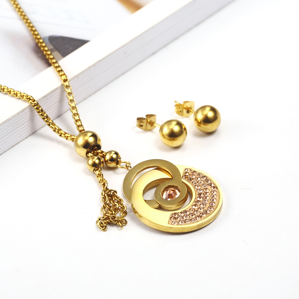 Women'S Fashion Vogue - OUFEI-Conjunto de joyería de acero inoxidable