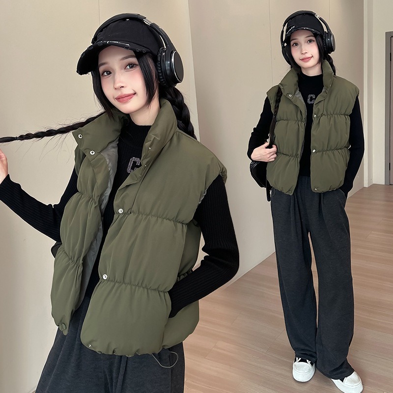 Puffer Vest Fashion Women - Chaleco Acolchado de Invierno para Mujer,