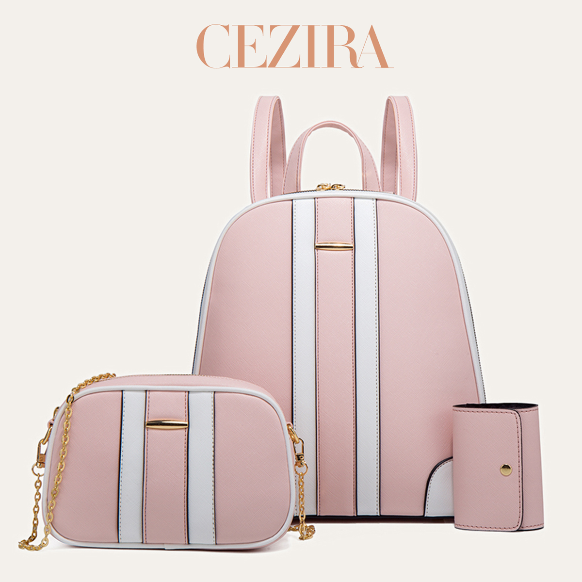 Women'S Fashion Backpack - CR Fashion - Juego de Mochila