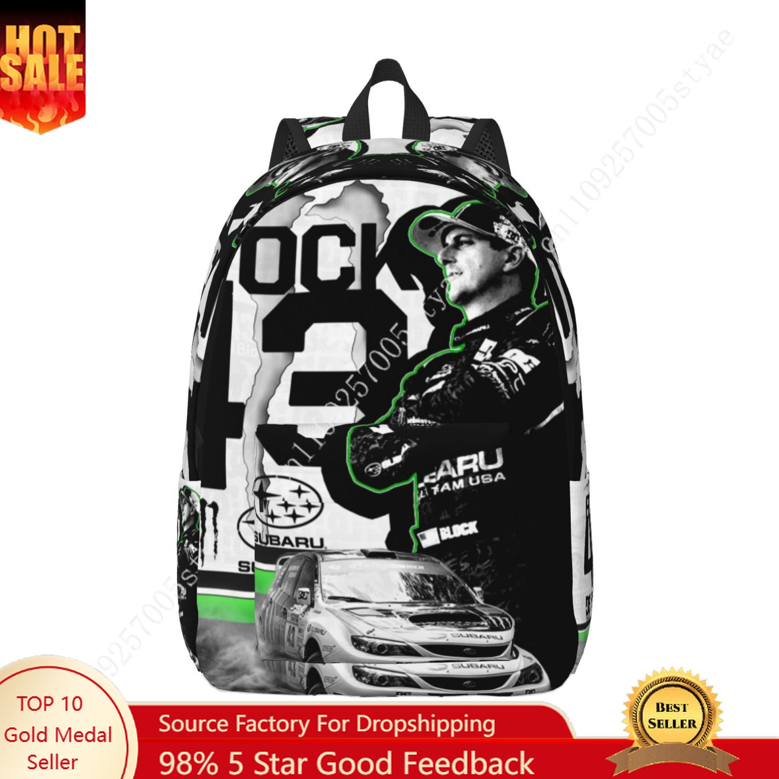 Women'S Fashion Backpack - Ken Block 43 Mochila ligera de