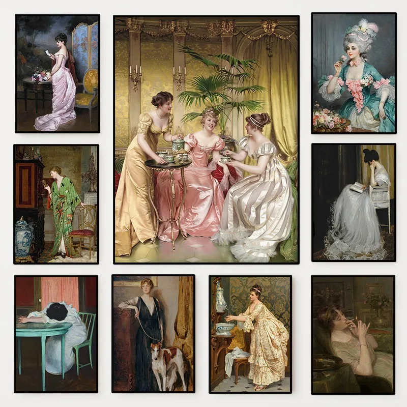 Women'S Fashion Victorian - Póster de retrato de mujer renacentista,