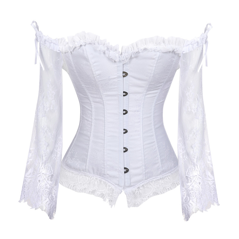 Women'S Fashion Victorian - Sapubonva-corsé de encaje para mujer, Tops