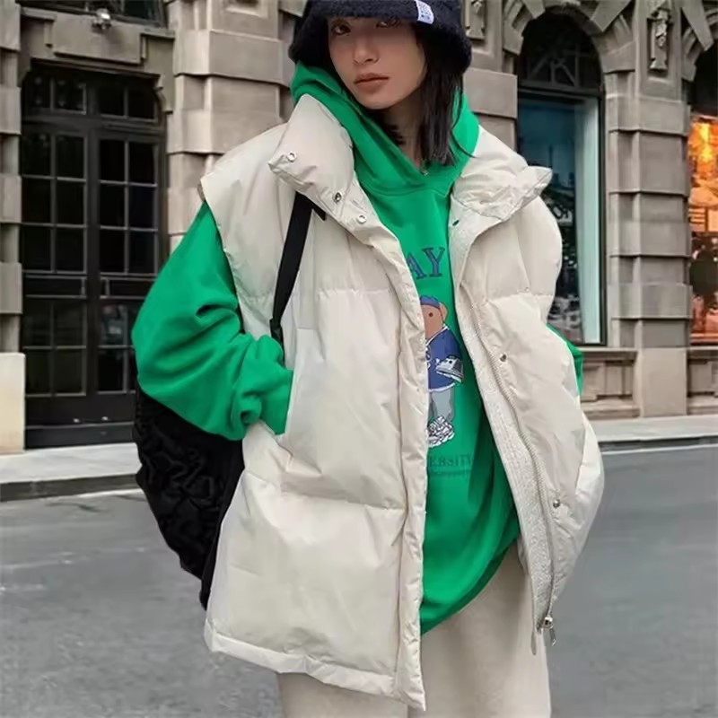 Puffer Vest Fashion Women - 2025 nuevo chaleco coreano de invierno