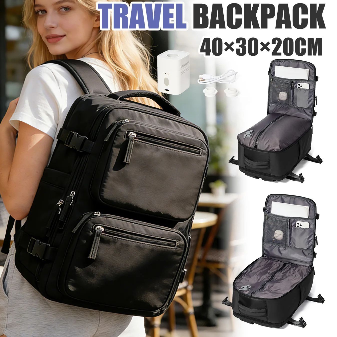 Women'S Fashion Backpack - Mochila para mujer, mochila con bomba