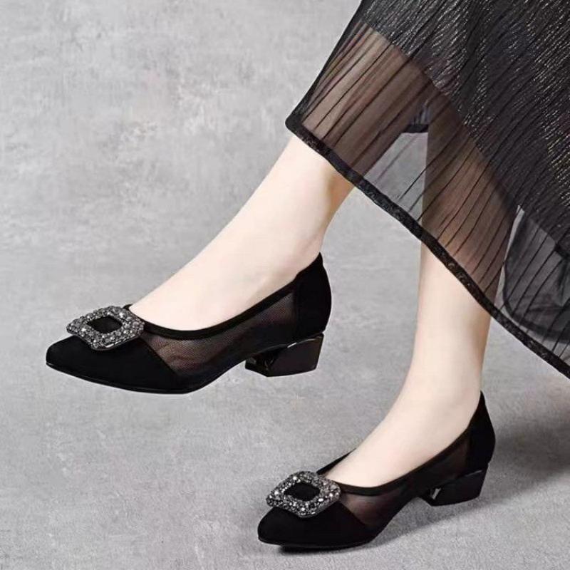 Women'S Fashion Day - Elegantes Zapatos de Tacón Cuadrado con