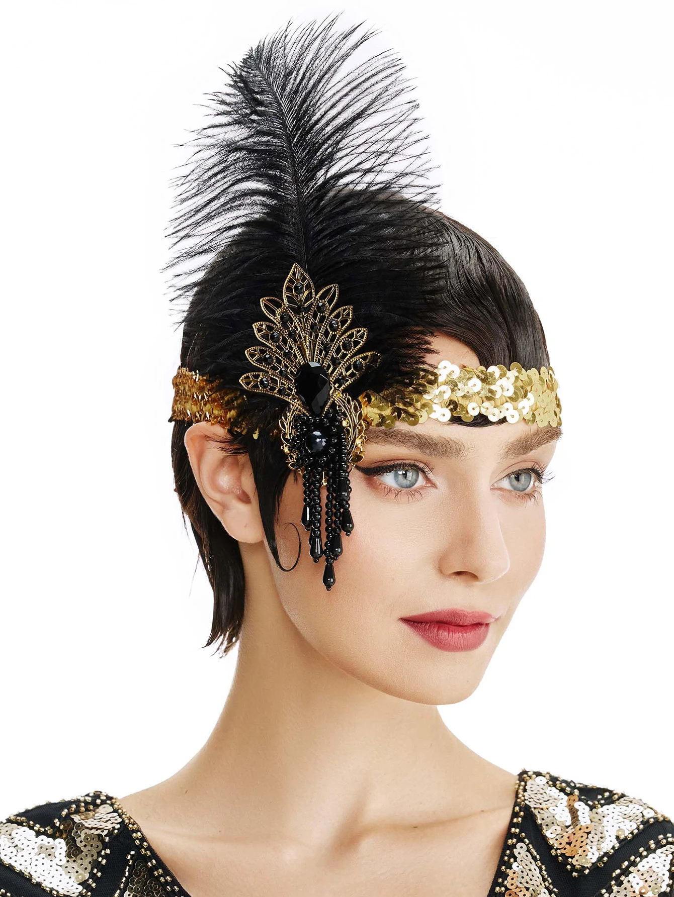 Diadema con diamantes de imita - Women'S Fashion Of The 1920S reseña y precio