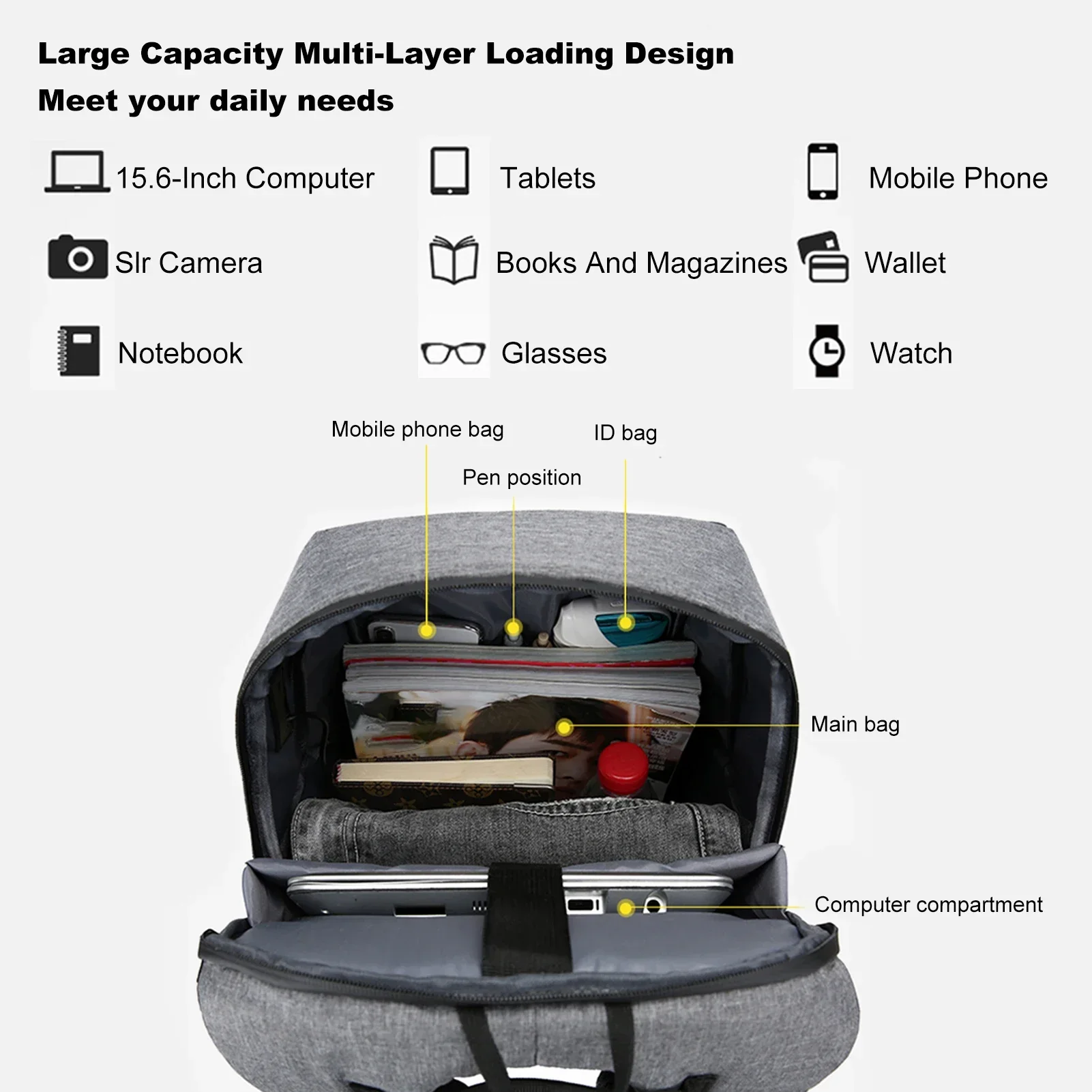 Mochila para portátil de 17 pu - Women'S Fashion Backpack reseña y precio