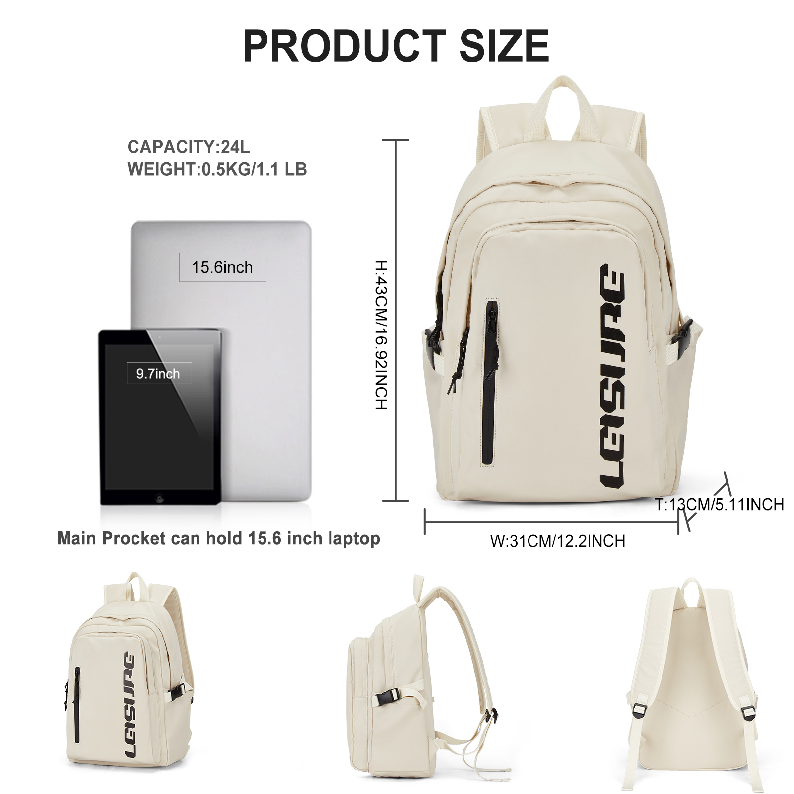 Mochila Escolar Ligera Informa - Women'S Fashion Backpack reseña y precio
