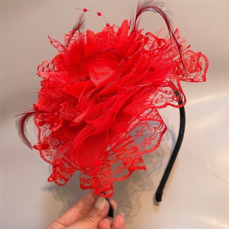 A52E Lace Flower Hair Hoop for - Women'S Fashion Of The 1920S reseña y precio