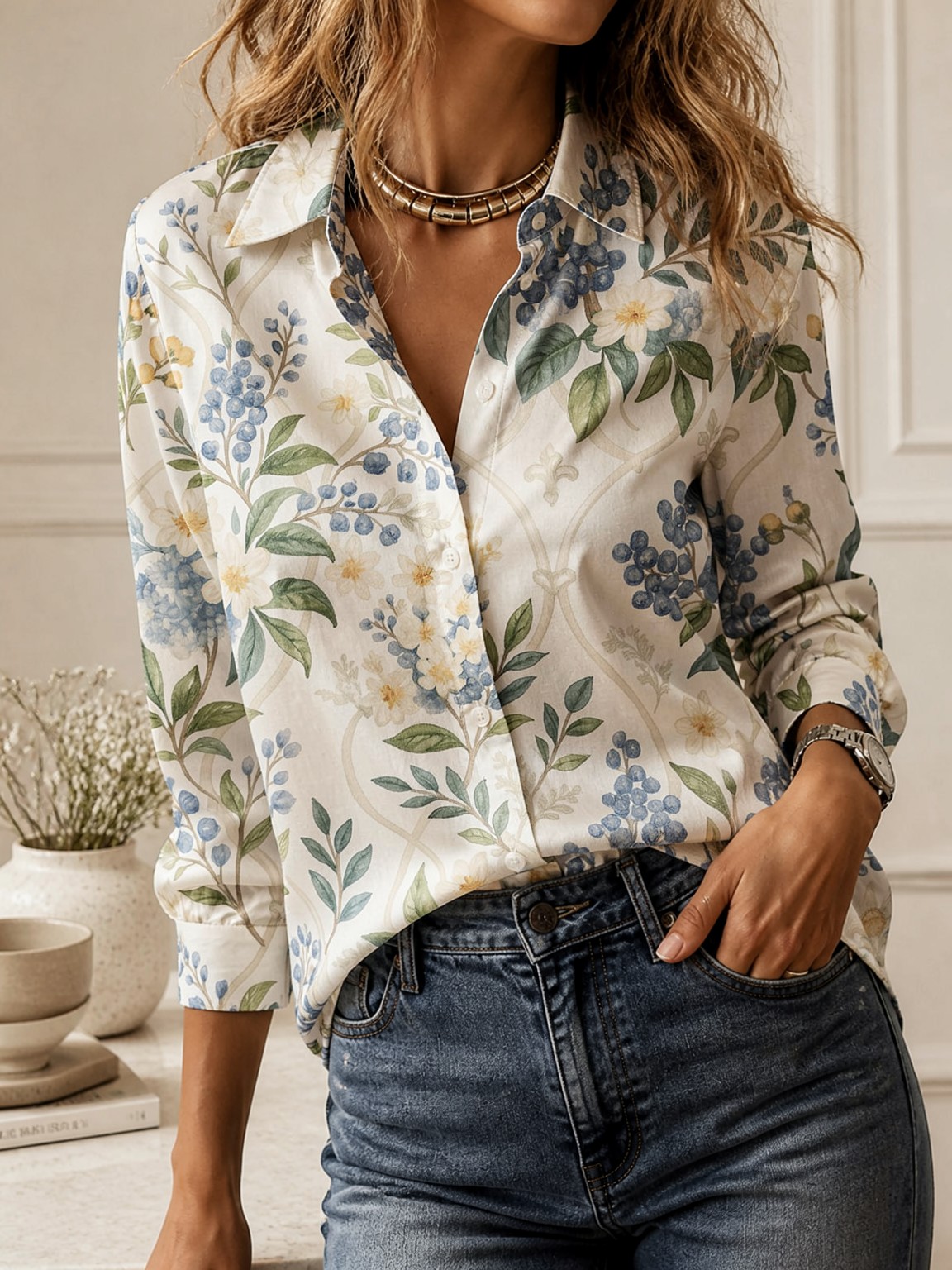 Blusa Casual con Cuello para M - Women'S Fashion Day reseña y precio