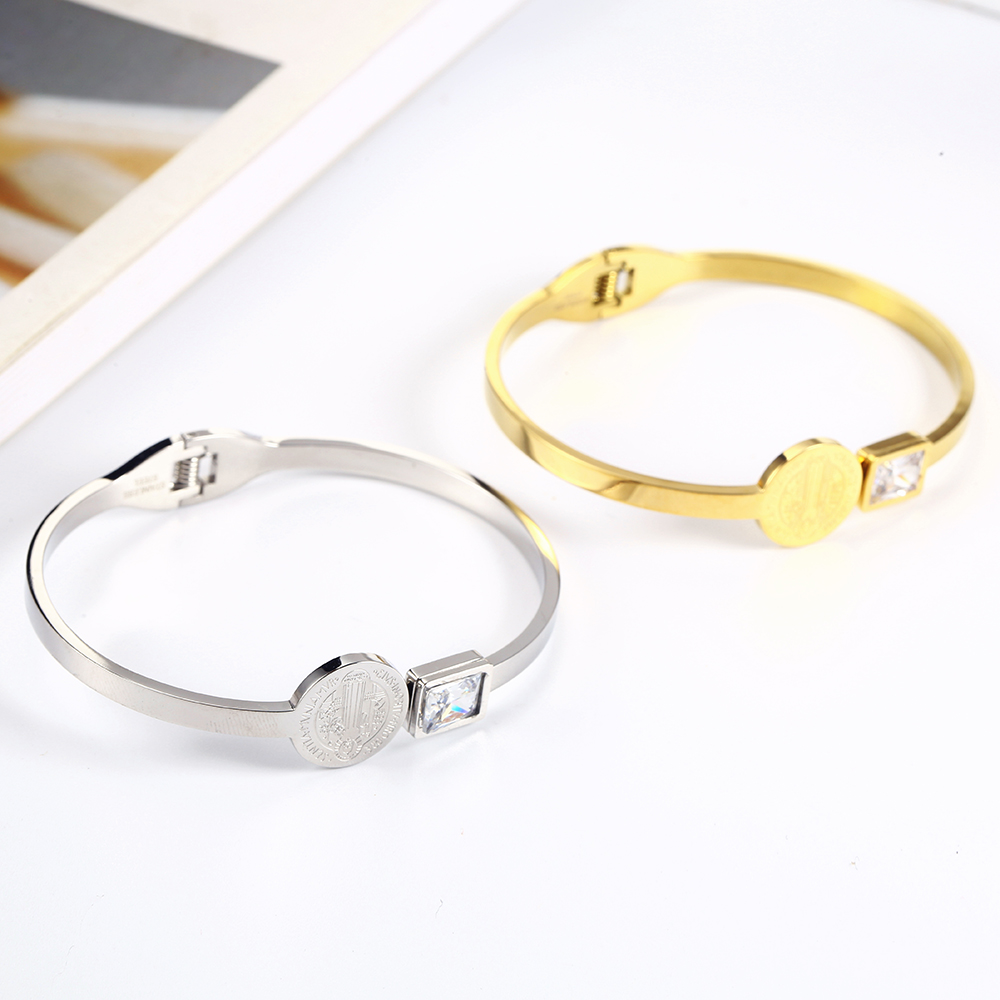 OUFEI-brazaletes de acero inox - Women'S Fashion Vogue reseña y precio