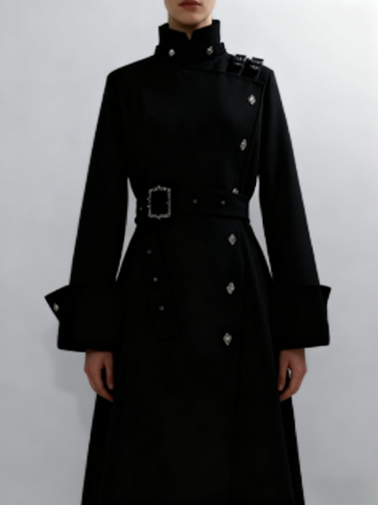 Abrigo Largo de Lana Elegante  - Women'S Fashion Suit reseña y precio