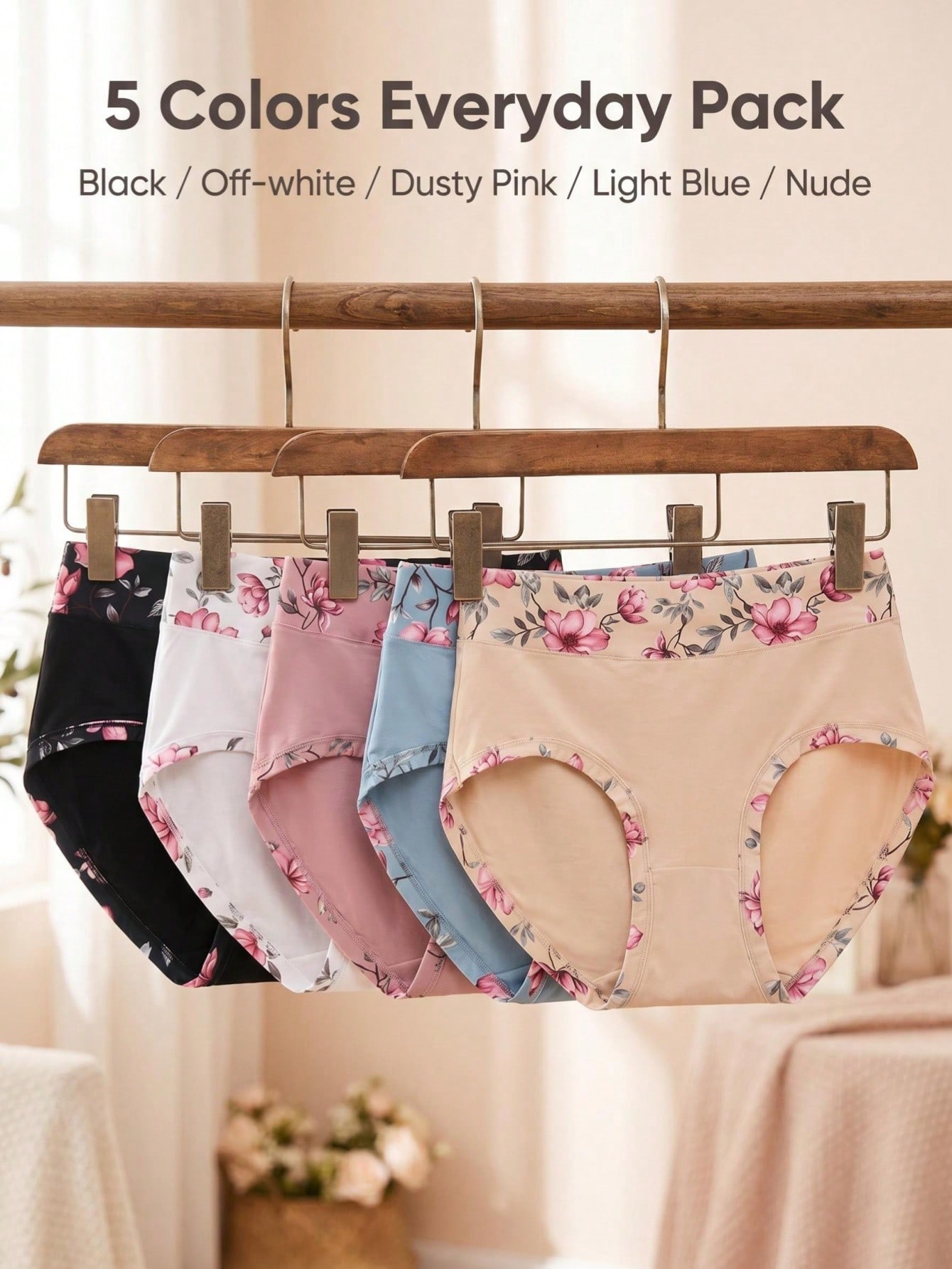 5 uds. de bragas con estampado - Women'S Fashion Trends reseña y precio