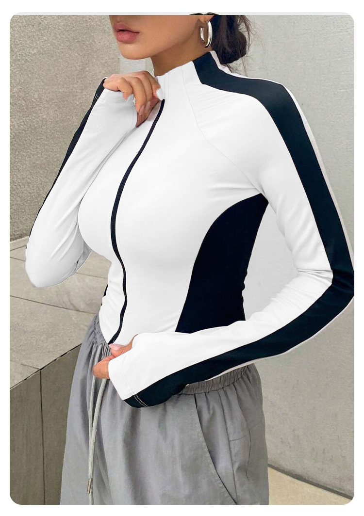Chaqueta de yoga con cuello al - Women'S Fashion Trends reseña y precio