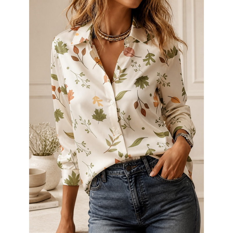 Camisa de manga larga con cuel - Women'S Fashion Trends reseña y precio