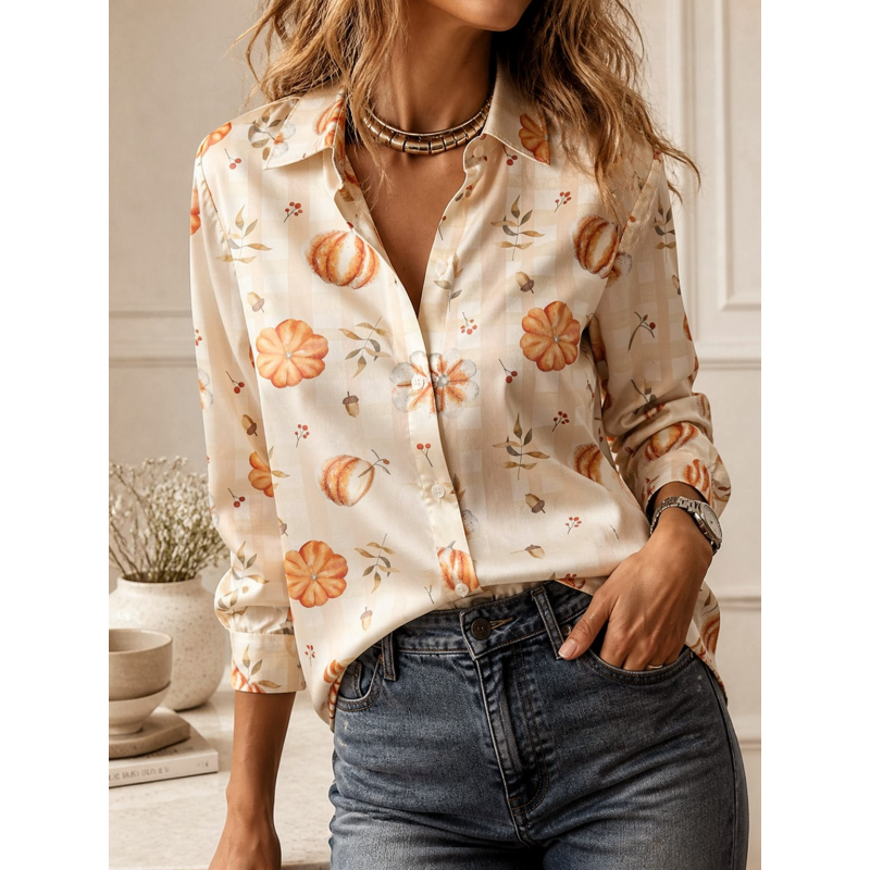 Camisa de manga larga con cuel - Women'S Fashion Trends reseña y precio