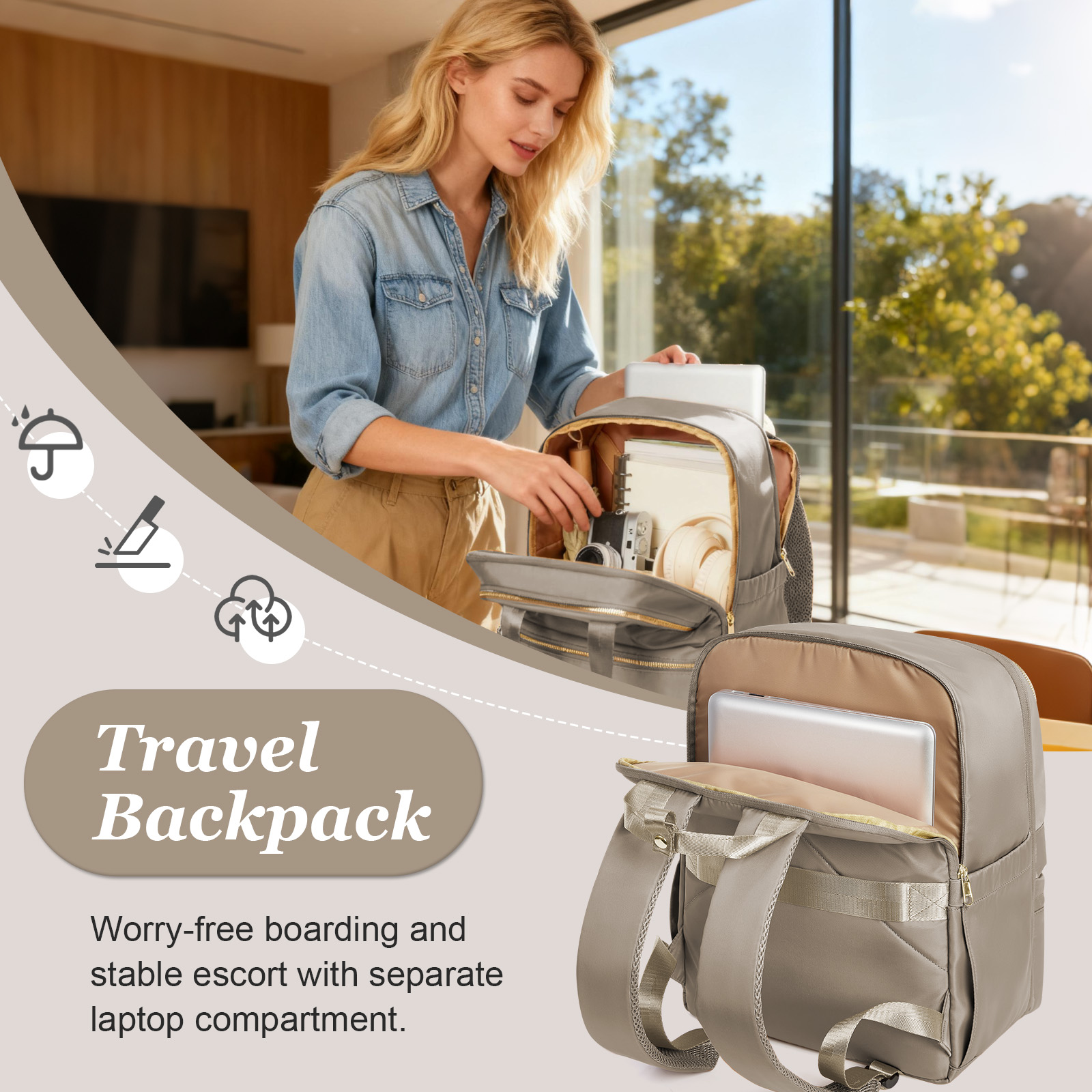 Mochila de viaje Ryanair 40x30 - Women'S Fashion Backpack reseña y precio