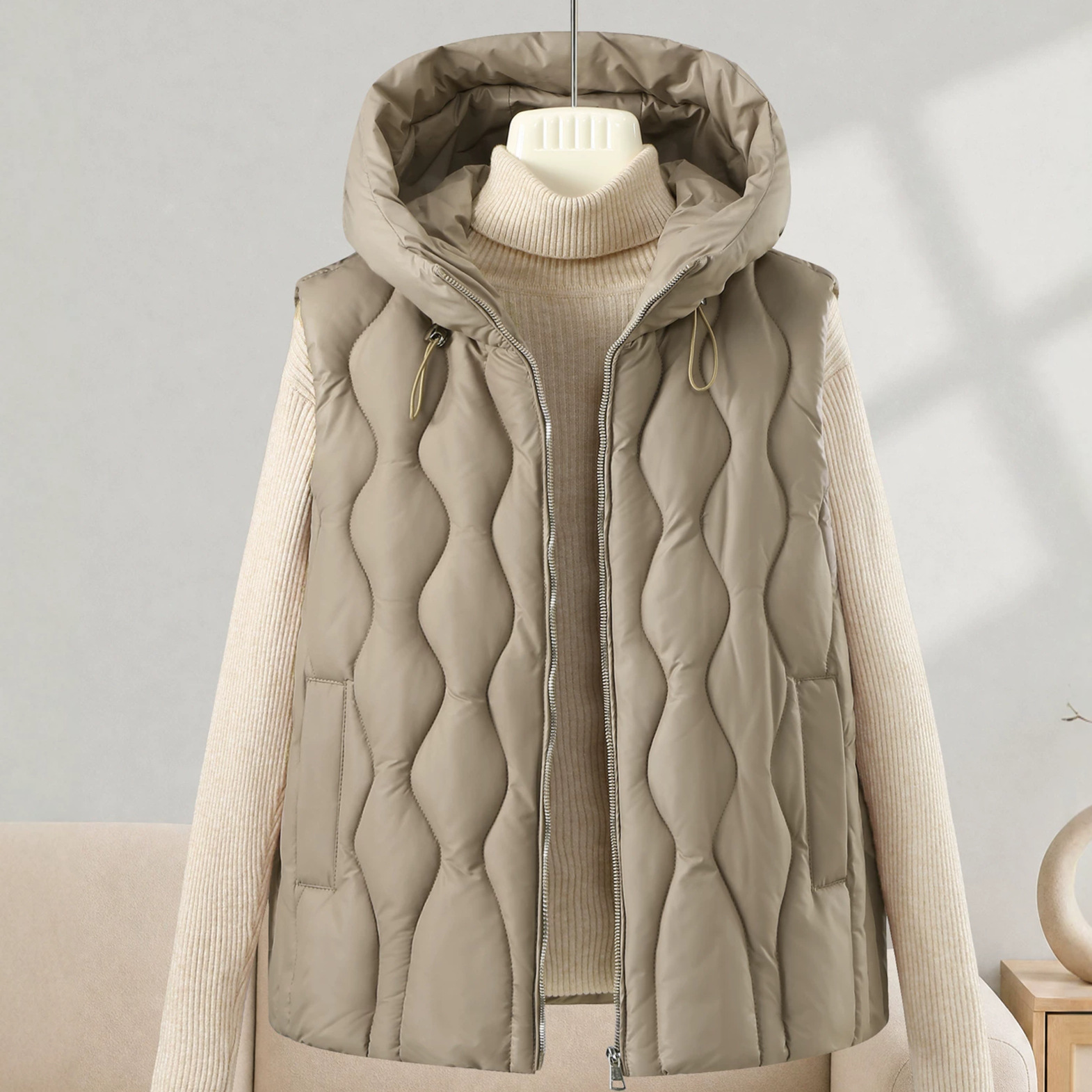Chaleco Corto y Grueso de Algo - Puffer Vest Fashion Women reseña y precio