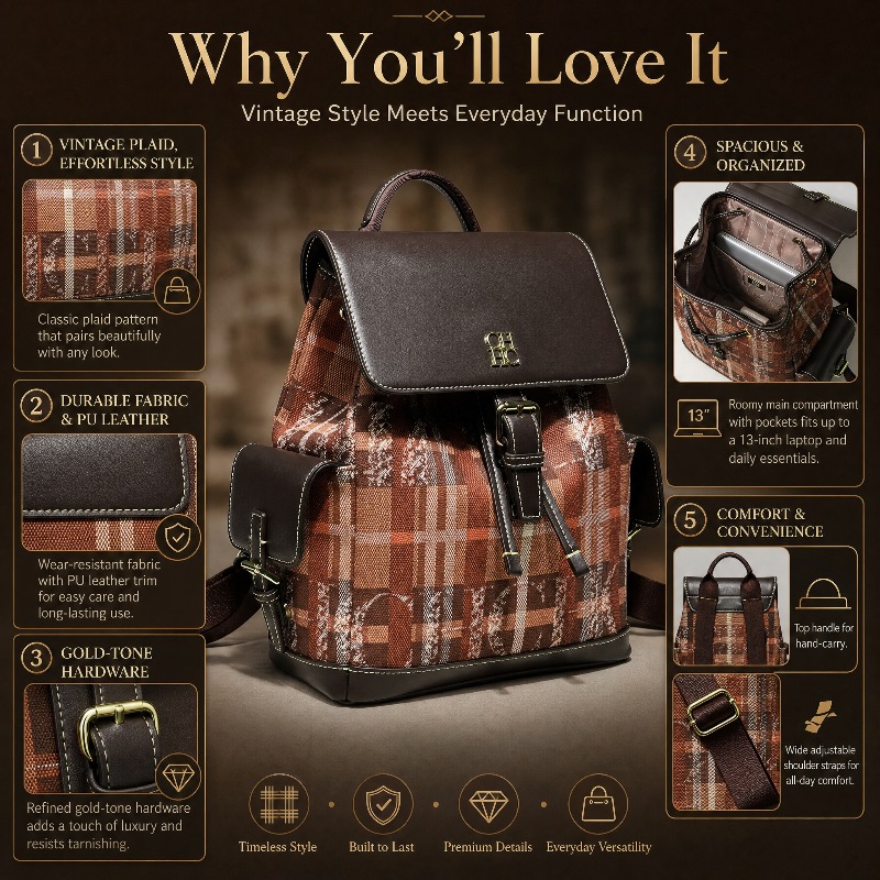 Mochila CHHC de Moda con Bloqu - Women'S Fashion Backpack reseña y precio