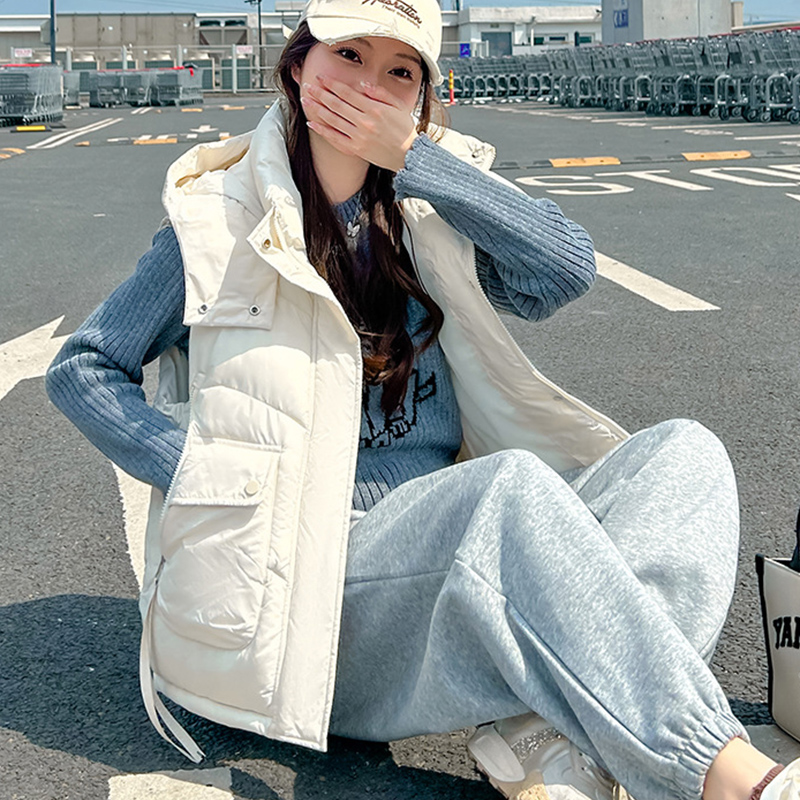 2025 Chaleco holgado con capuc - Puffer Vest Fashion Women reseña y precio