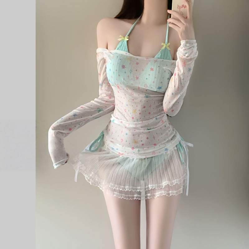 Conjunto de bikini de manga la - Women'S Fashion Suit reseña y precio