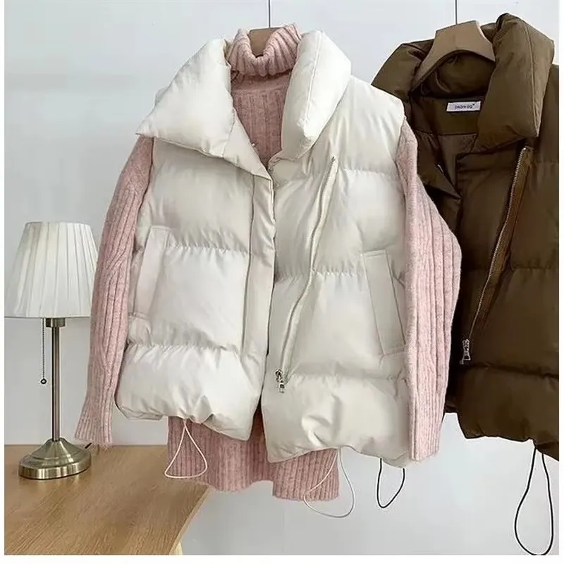 2025 nuevo chaleco recortado c - Puffer Vest Fashion Women reseña y precio
