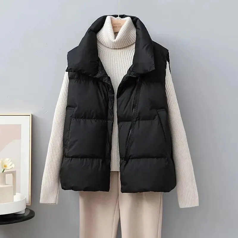 2025 nuevo chaleco recortado c - Puffer Vest Fashion Women reseña y precio
