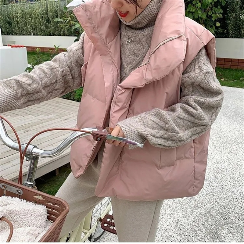 Chaleco coreano para mujer, ch - Puffer Vest Fashion Women reseña y precio